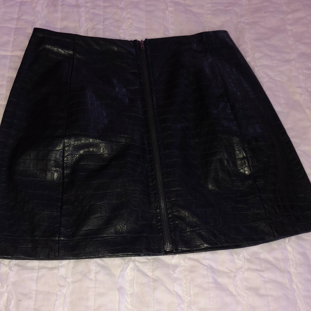 Snakeskin skirt